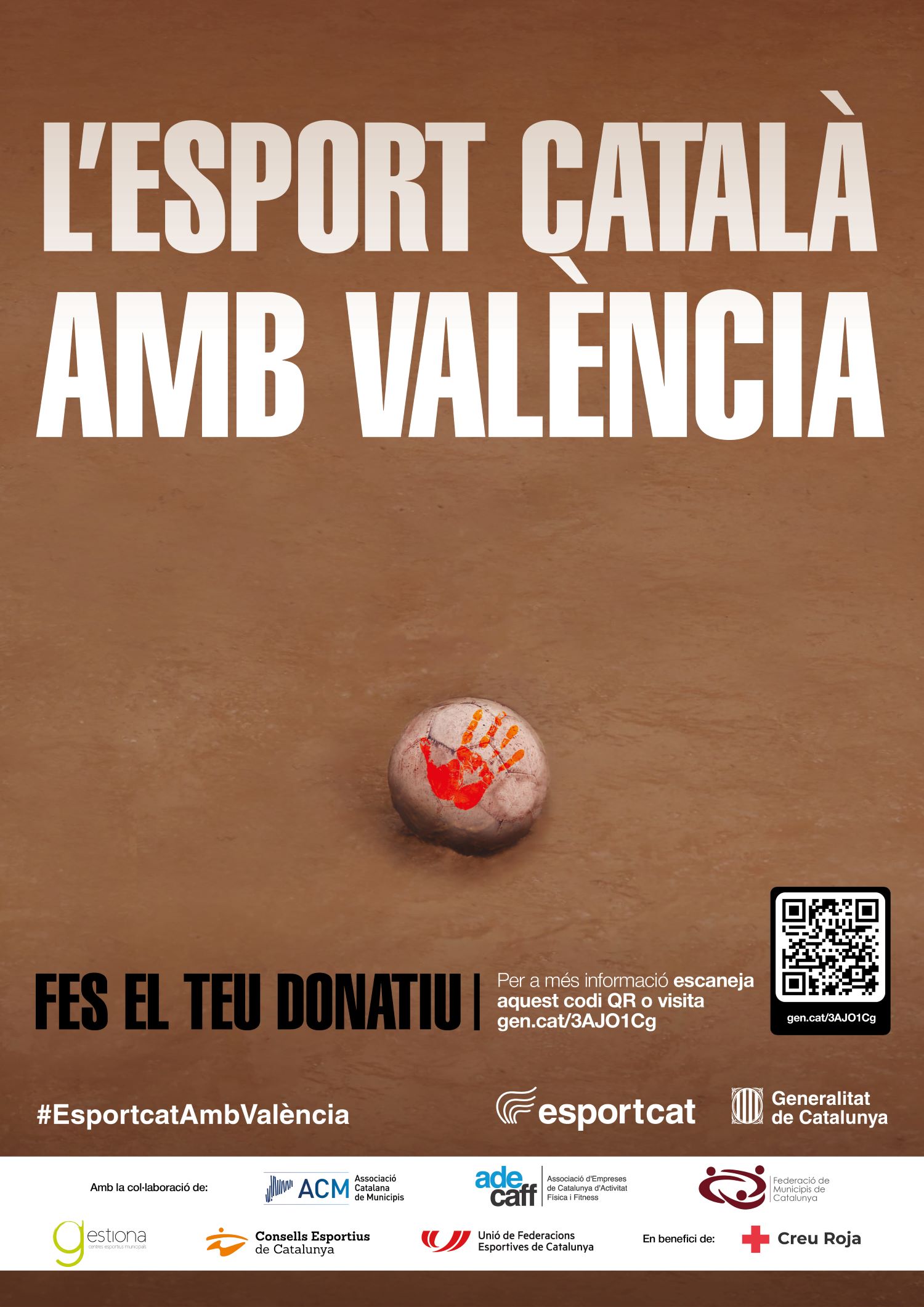 El Departament d’Esports i la Creu Roja impulsen la campanya solidària “L’esport català amb València”