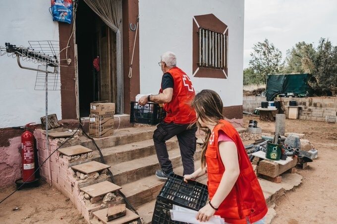 La Creu Roja es mobilitza davant la DANA