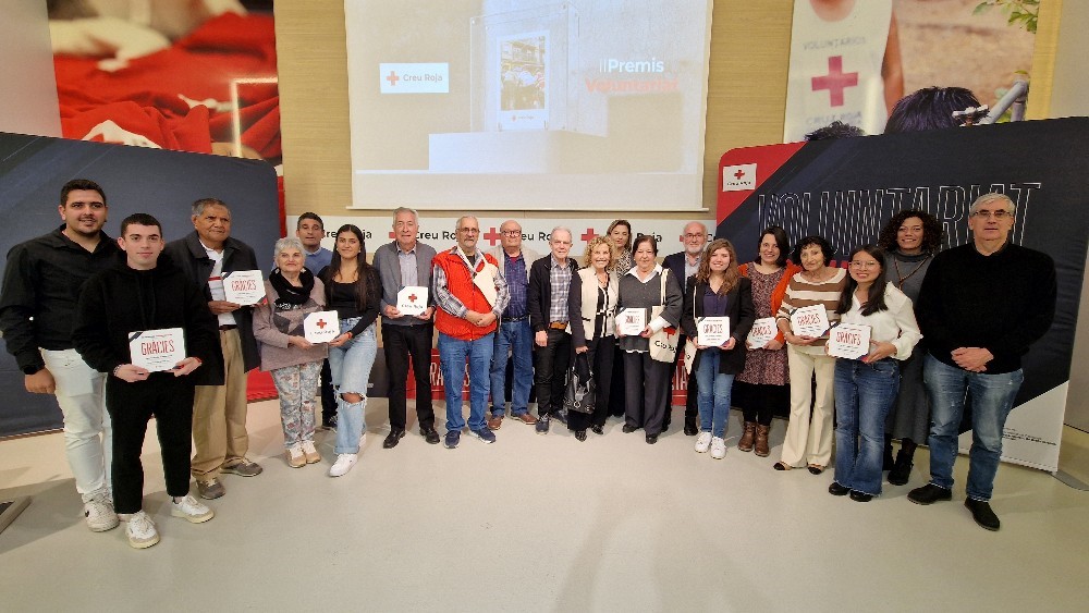 La Creu Roja a Catalunya reconeix la dedicació del voluntariat i en destaca la tasca en l’emergència de la DANA