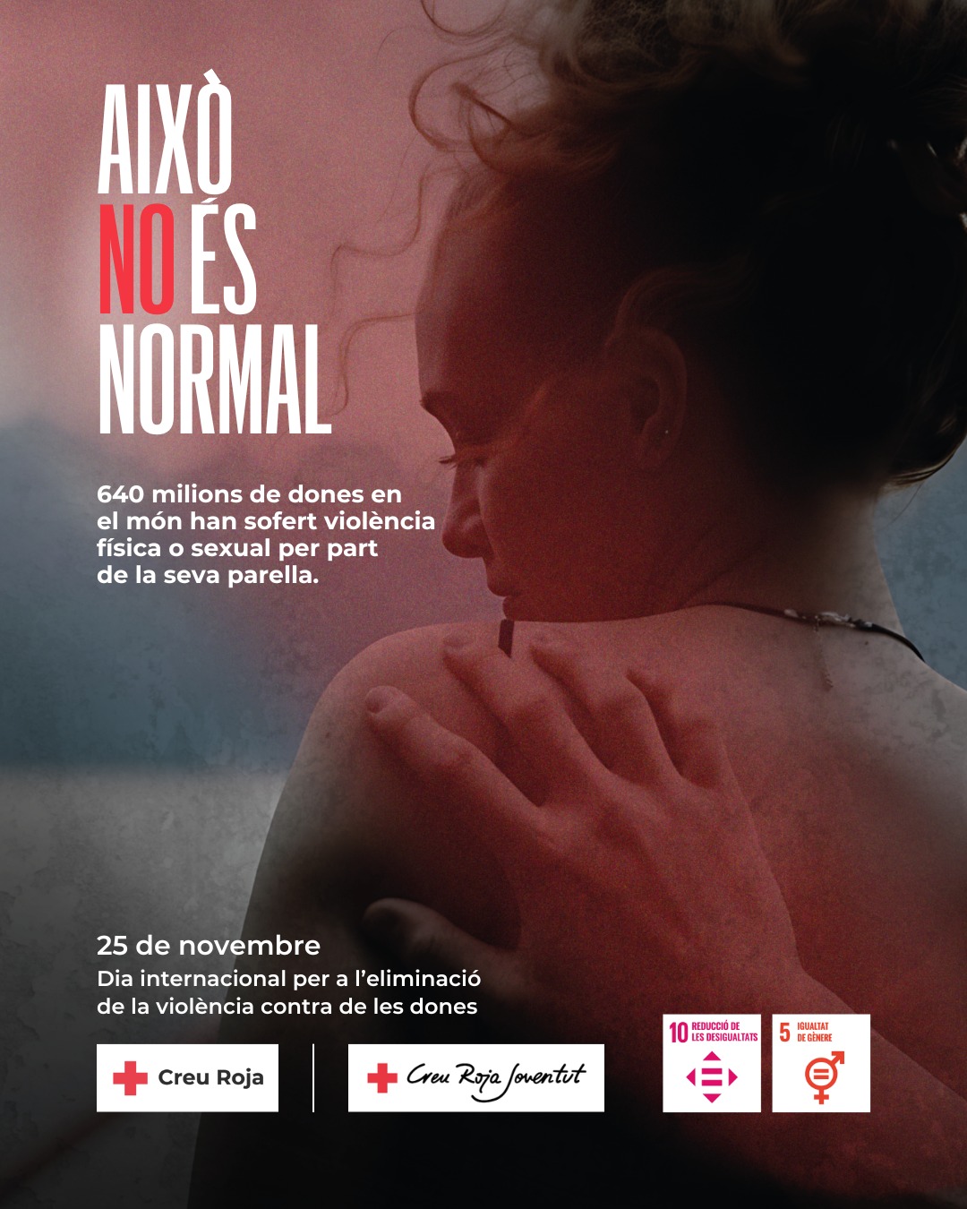 “Això no és normal”. Creu Roja i Creu Roja Joventut prevenen sobre la violència sexual en l'àmbit de la parella
