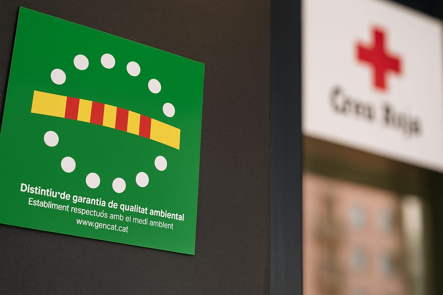 33 centros de Cruz Roja en Catalunya reciben el Distintivo de Garantía de Calidad Ambiental de la Generalitat