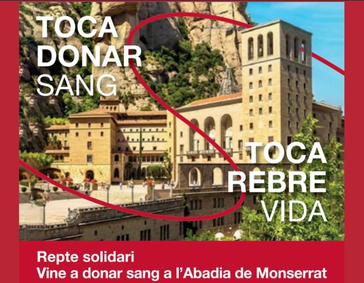 Nueva campaña de donación de sangre en Montserrat coincidiendo con el Milenario