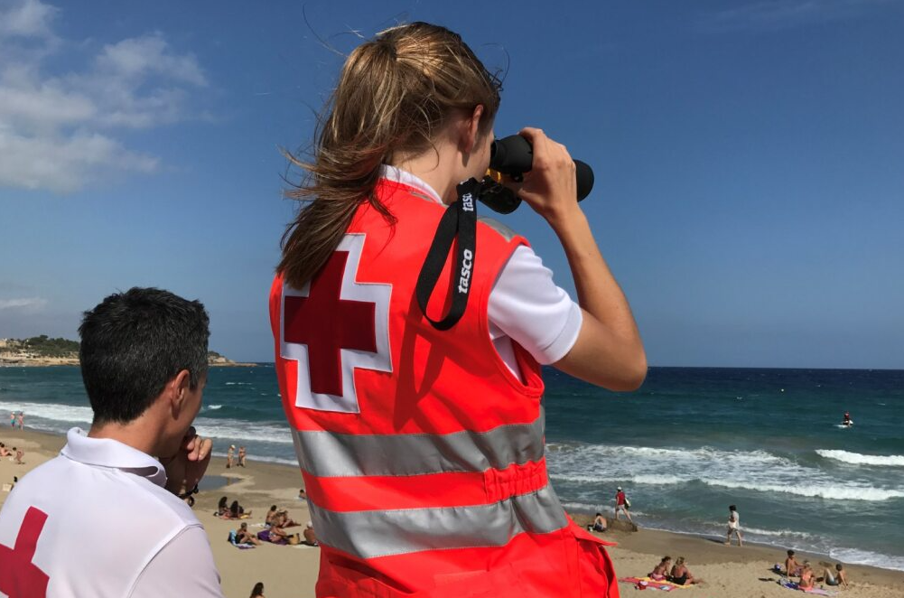 Cruz Roja da cobertura a ocho playas de la ciudad de Tarragona este verano