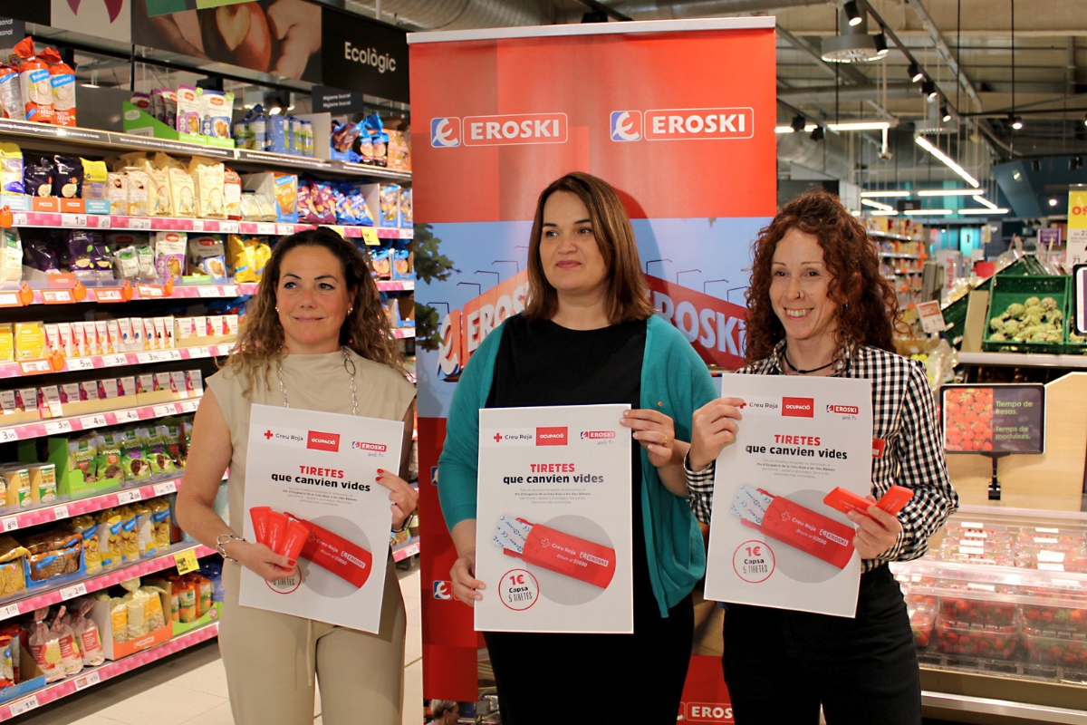 EROSKI presenta la campaña solidaria ‘Tiritas que cambian vidas’ a beneficio de Cruz Roja