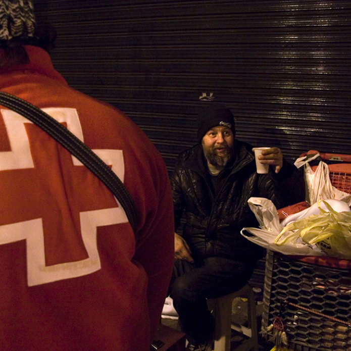 Pasar las fiestas en situación de calle