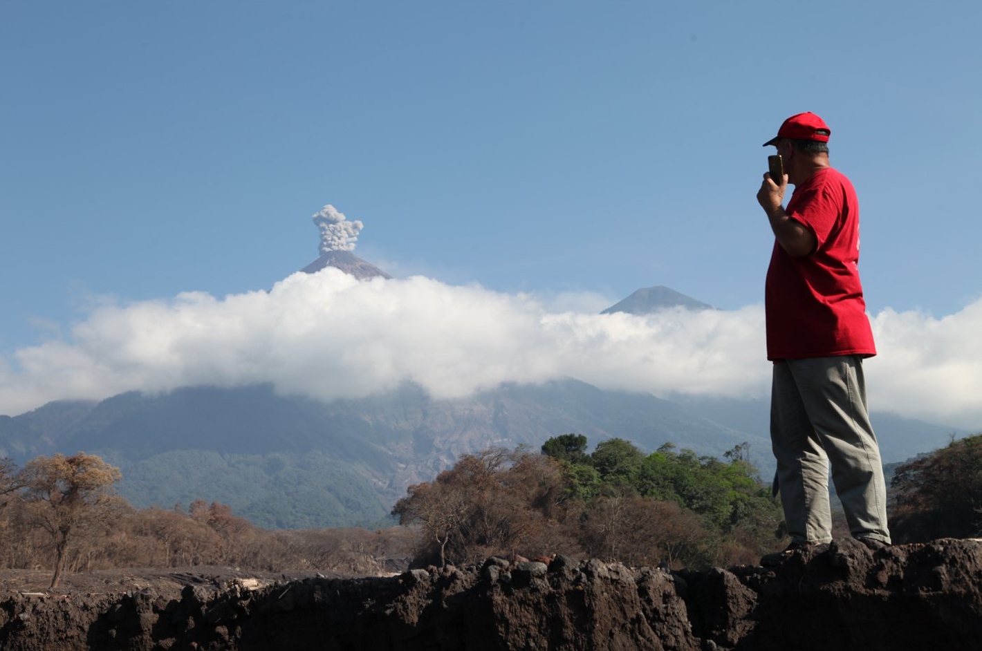 Los otros volcanes en los que actuó Cruz Roja