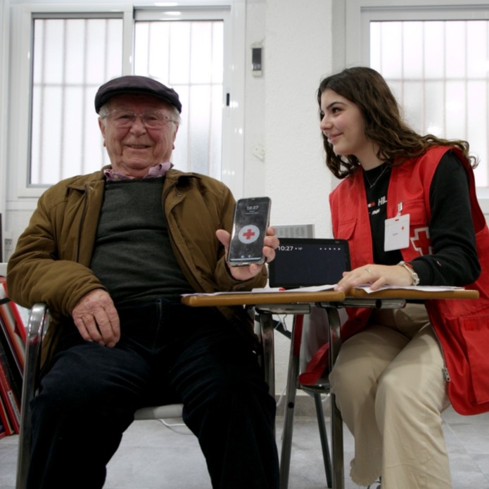 A través de la pantalla