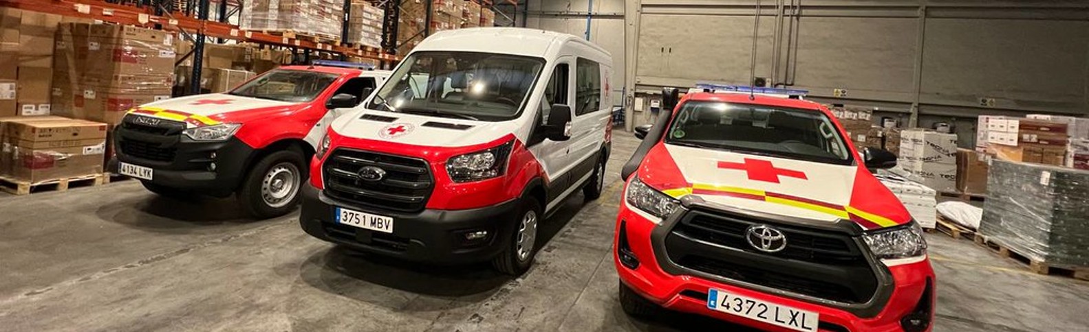 La ayuda continúa: 18 vehículos llegan a Cruz Roja Ucrania, Hungría y Polonia desde España
