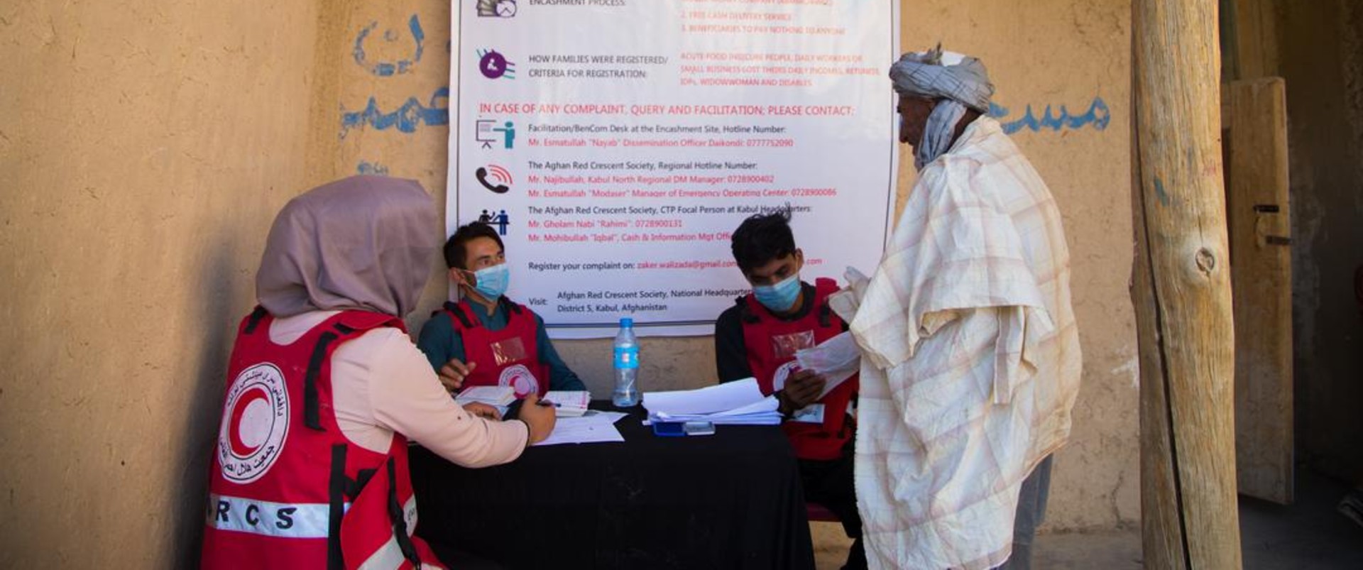 Afganistán: “Seguiremos trabajando codo a codo con la Media Luna Roja”