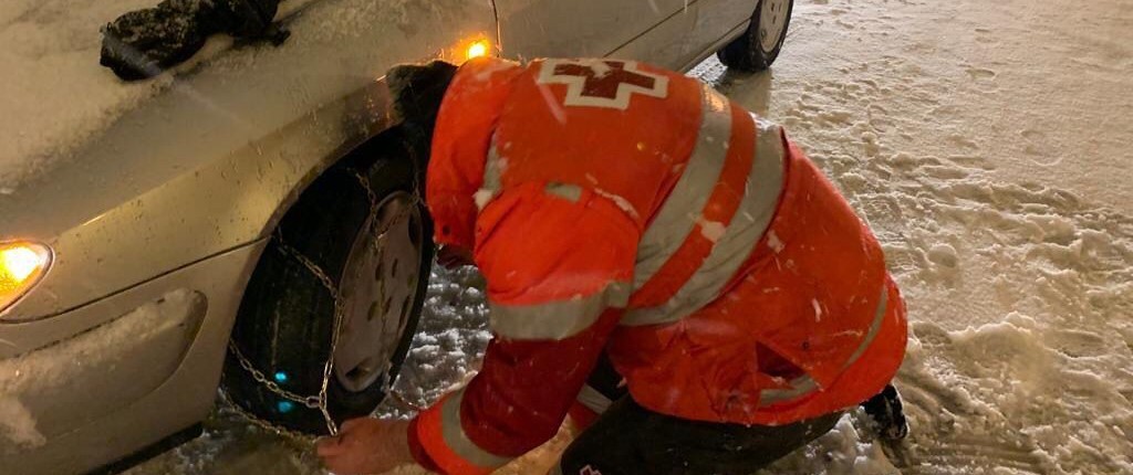 El gran despliegue de Emergencias de Cruz Roja en Madrid ante Filomena