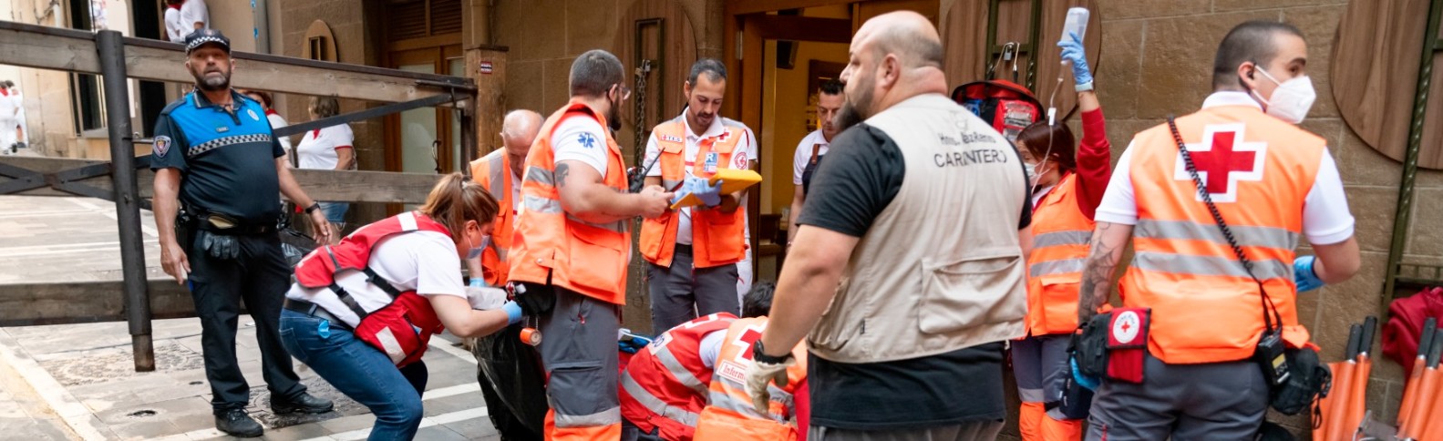Más de 980 personas atendidas por Cruz Roja en los Sanfermines 2022
