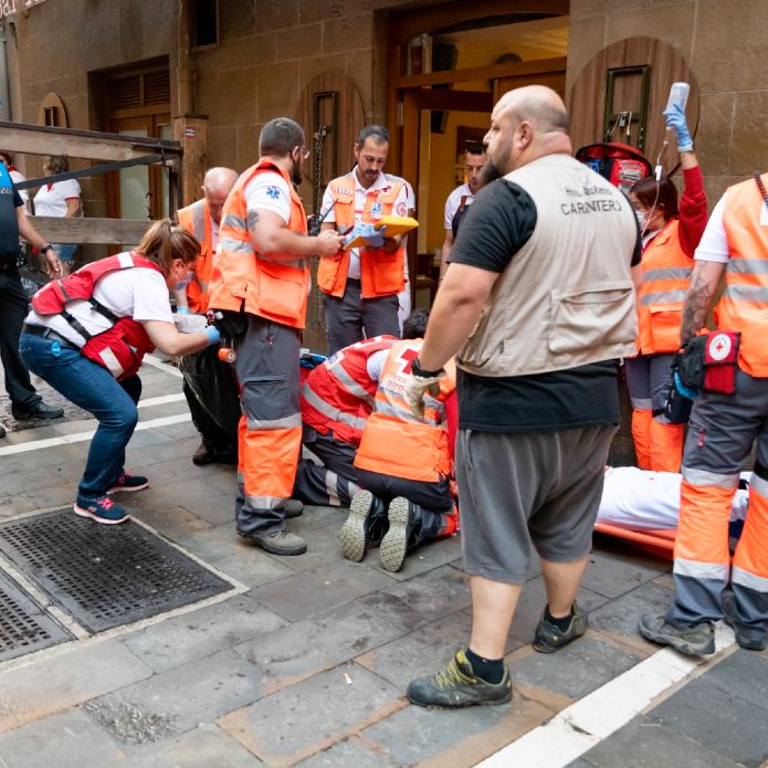 Más de 980 personas atendidas por Cruz Roja en los Sanfermines 2022