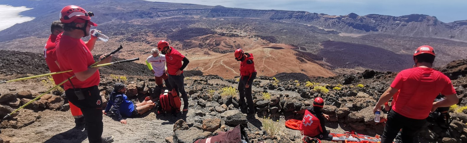 Así fue la intervención de Cruz Roja en el macroevento deportivo de la Tenerife Bluetrail