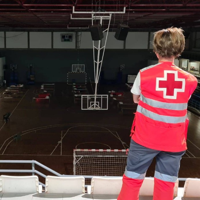 Cruz Roja dio cobertura en el incendio originado en la isla de la Palma