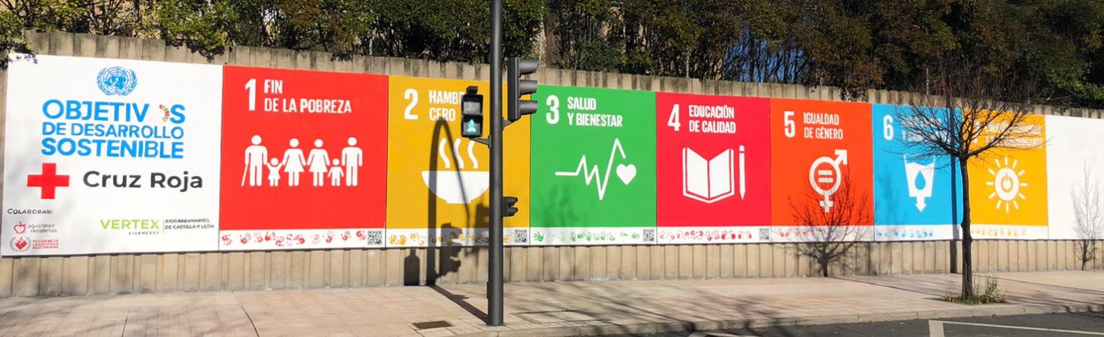 Un mural colaborativo para sensibilizar sobre los Objetivos de Desarrollo Sostenible