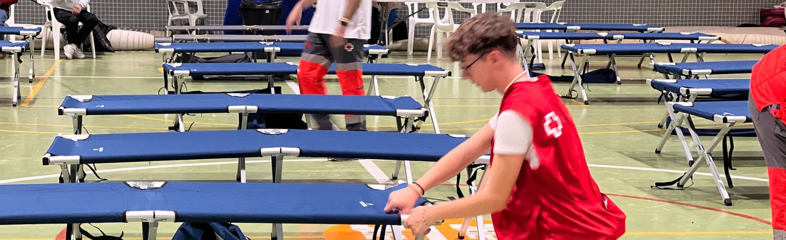 Así es un albergue temporal de emergencia