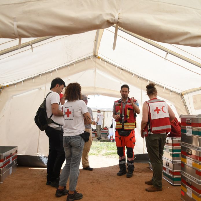 Cruz Roja Española despliega una clínica de emergencia en Venezuela