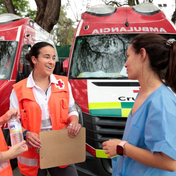 Así es el dispositivo preventivo de Cruz Roja en la Feria de Sevilla
