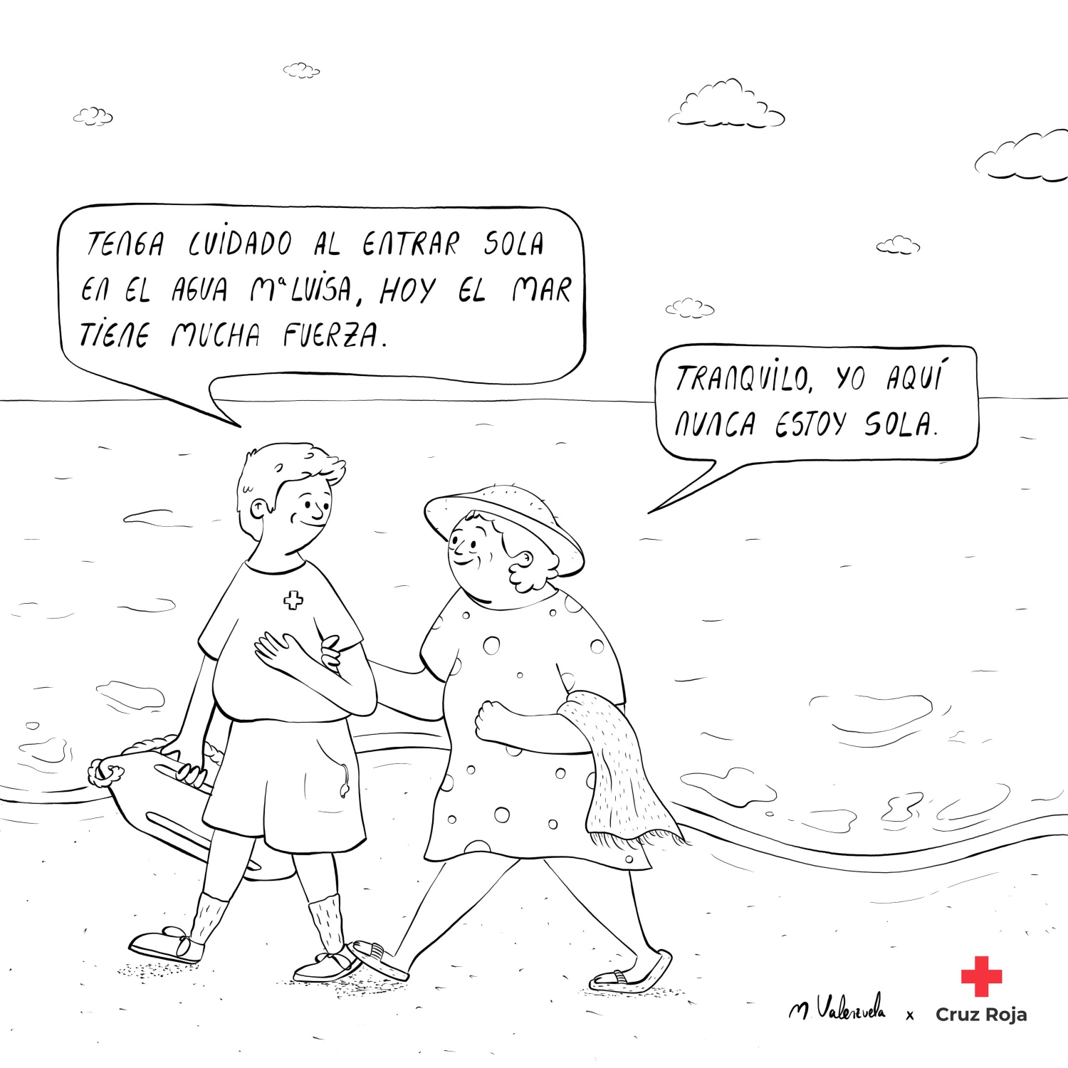 Seguridad y humanidad a pie de playa