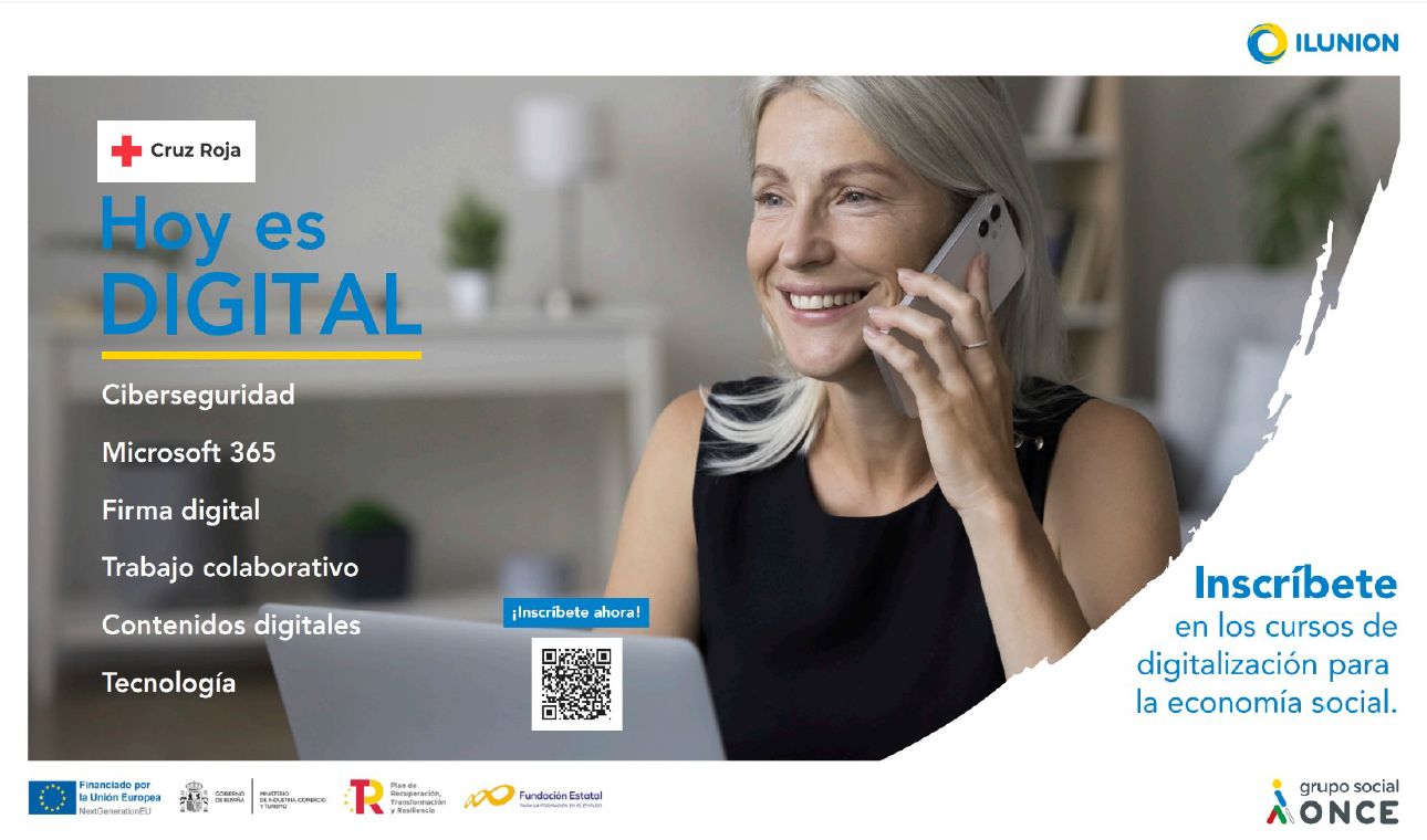CRUZ ROJA realizará con ILUNION CAPITAL HUMANO acciones formativas para eliminar la brecha digital entre el personal laboral.