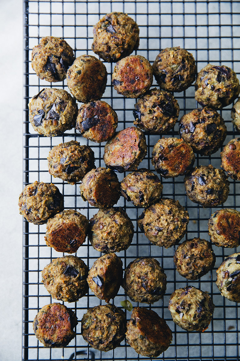 Albóndigas de berenjena al horno