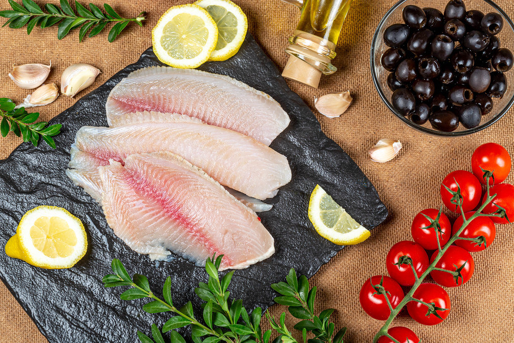 Lenguado con naranja