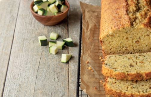 Bizcocho de calabacín y pistachos