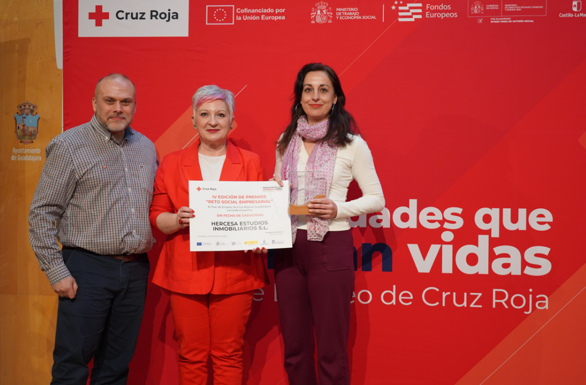 Cruz Roja Guadalajara reconoce la colaboración de empresas en la IV edición de los Premios Reto Social Empresarial