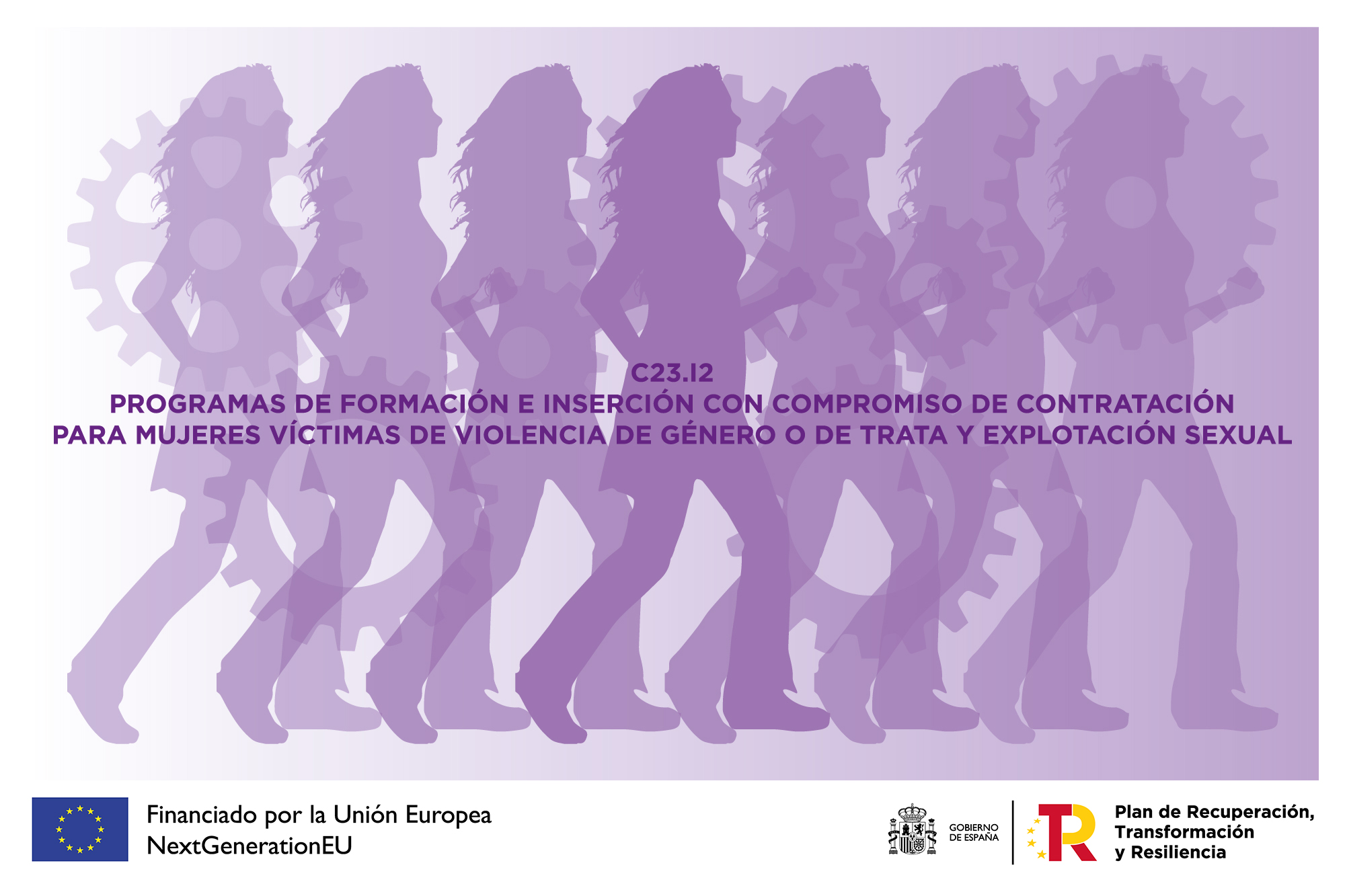 Iniciativa de empleo para 400 mujeres víctimas de violencia de género, trata o explotación sexual.