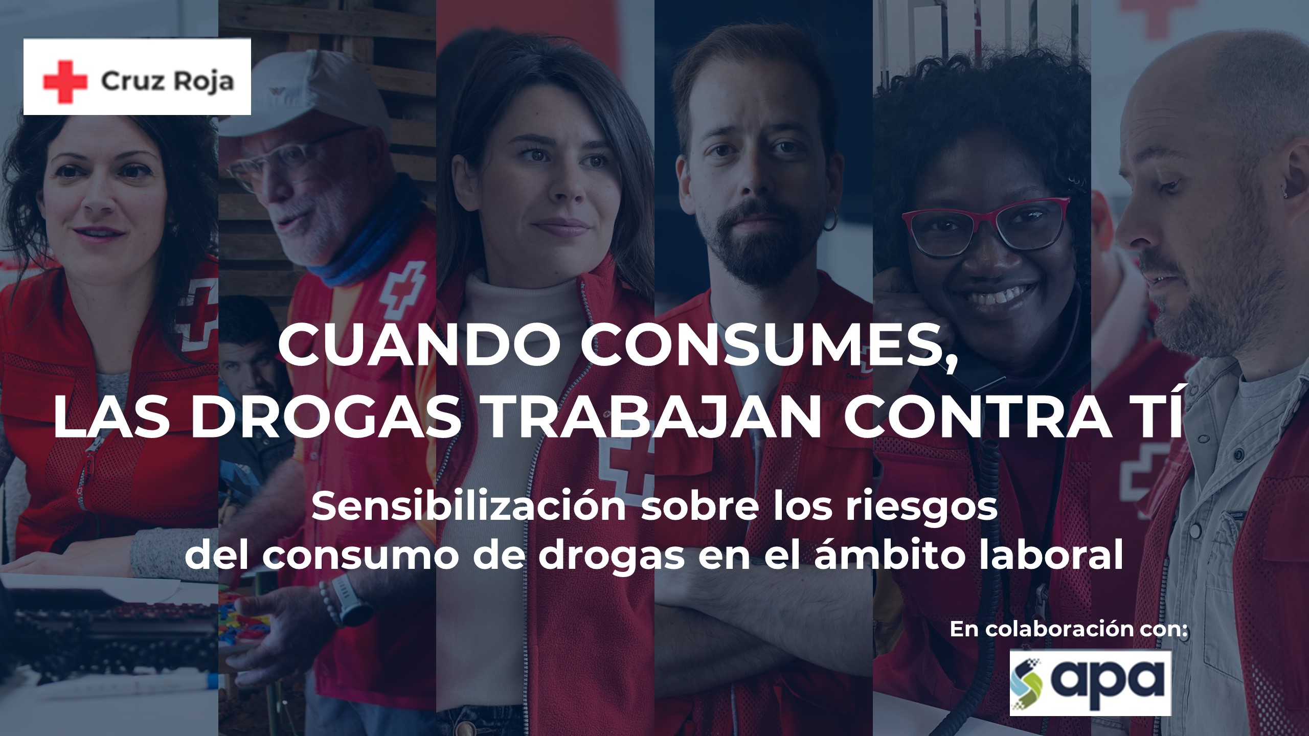 Cruz Roja y APA unidas para sensibilizar sobre los riesgos del consumo de drogas en el trabajo