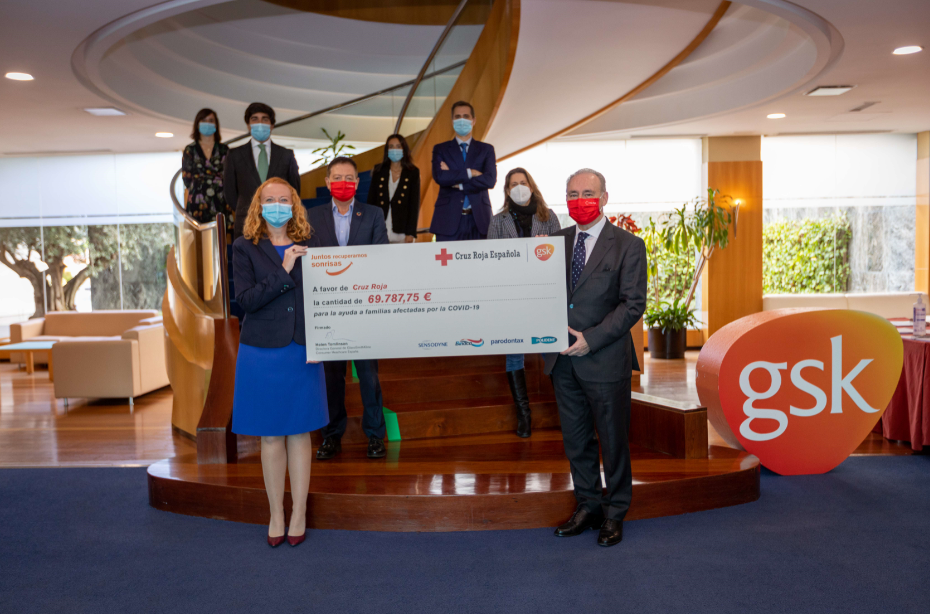 GSK Consumer Healthcare se suma al Plan Cruz Roja RESPONDE entregando más de 69.000€ de su campaña solidaria “Recuperando sonrisas”