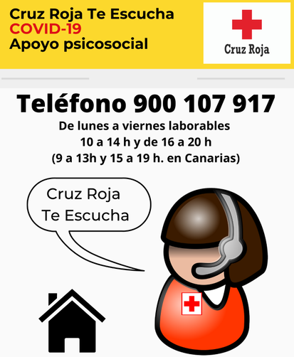 Cruz Roja Te Escucha: 900 107 917