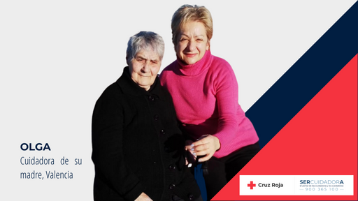 Olga, cuidadora de su madre, Valencia