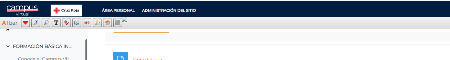 situación en el campus y opciones de la ATbar