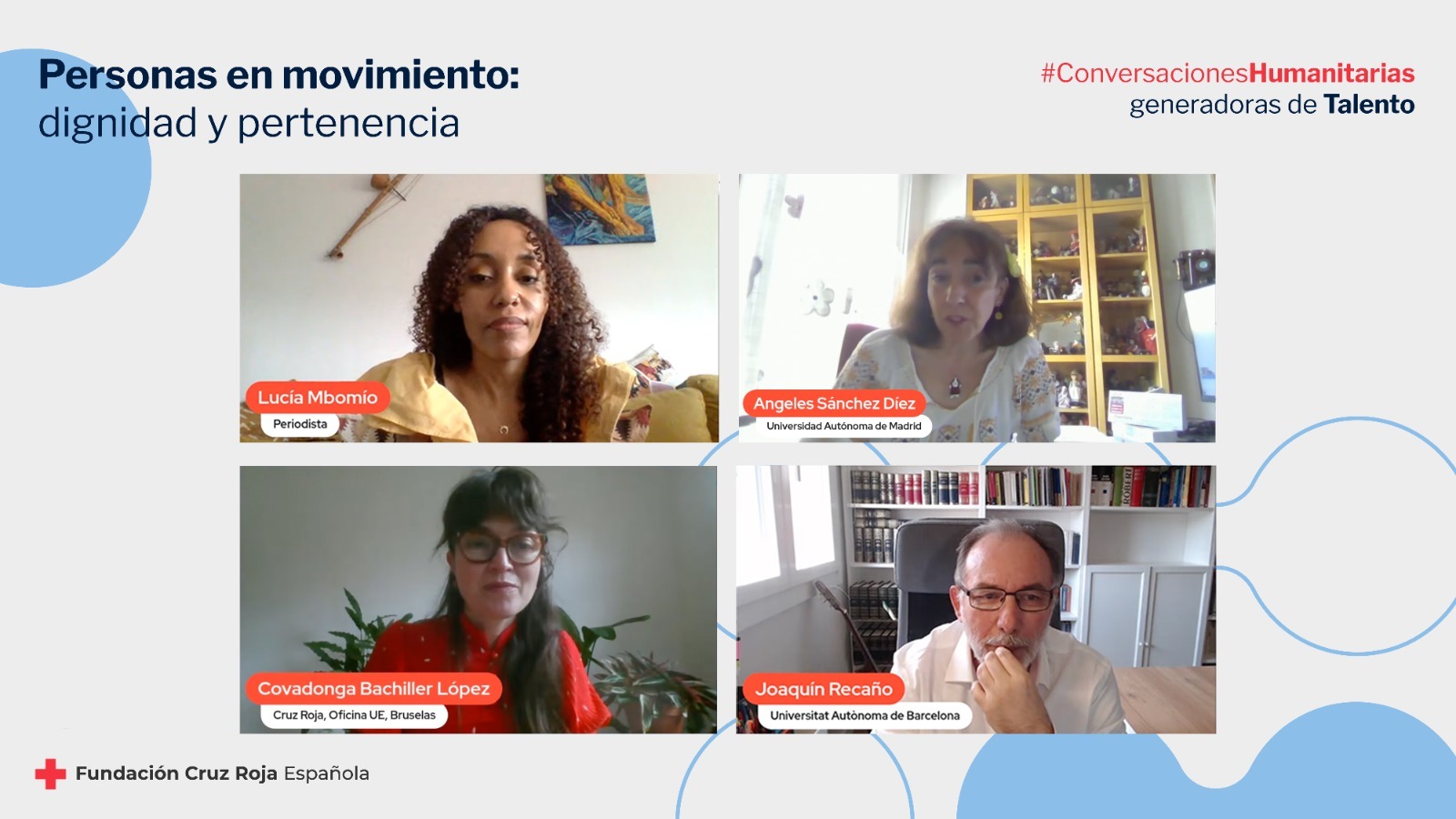 La Fundación Cruz Roja Española analiza el fenómeno de las personas en movimiento y la identidad en sus segundas #ConversacionesHumanitarias sobre Demografía y Vulnerabilidad