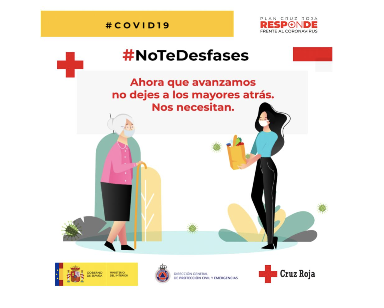 Cruz Roja y Protección Civil lanzan la campaña #NoTeDesfases