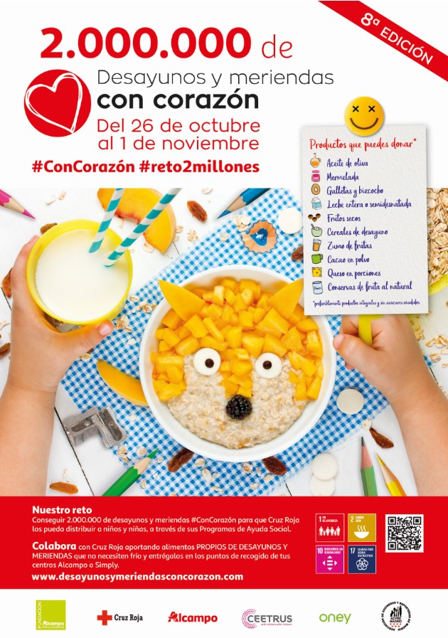 8ª Edicion De La Campana Desayunos Y Meriendas Concorazon Cruz Roja