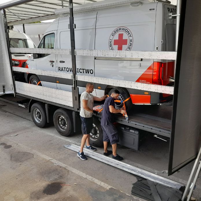 Cruz Roja Española continúa apoyando la labor de la Cruz Roja Polaca en la crisis de Ucrania