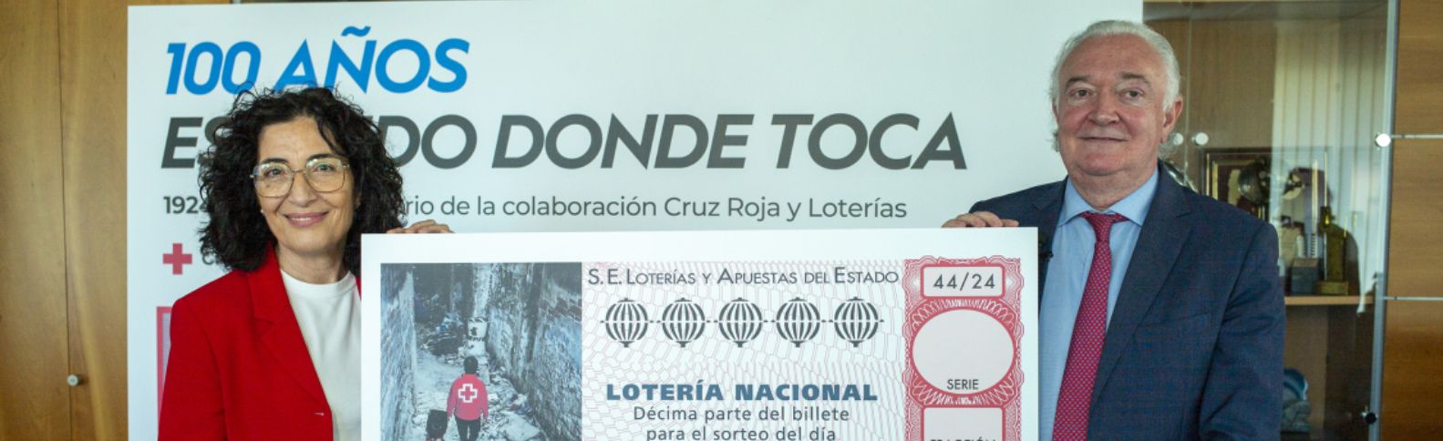 Loterías y Cruz Roja celebran sus 100 años de colaboración ayudando a las personas en situación de vulnerabilidad
